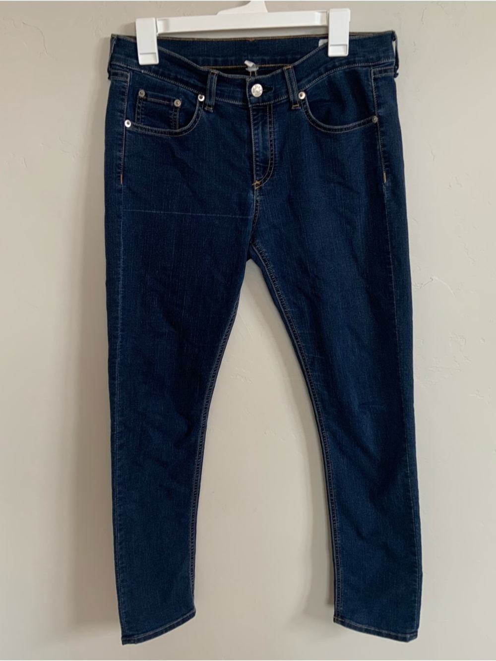 Rag & Bone JEAN Loa Rise Skinny Capri Heritage Wash Denim Jeans Y2K 00s Size 29
